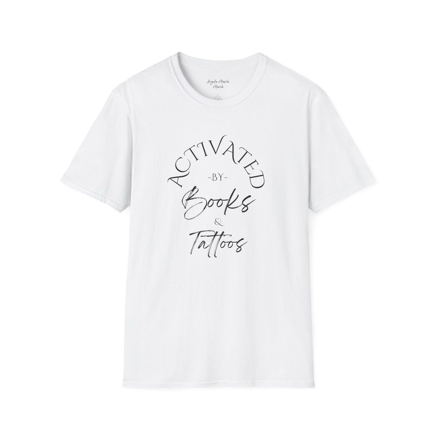 Activated by Books & Tattoos Unisex Softstyle T-Shirt