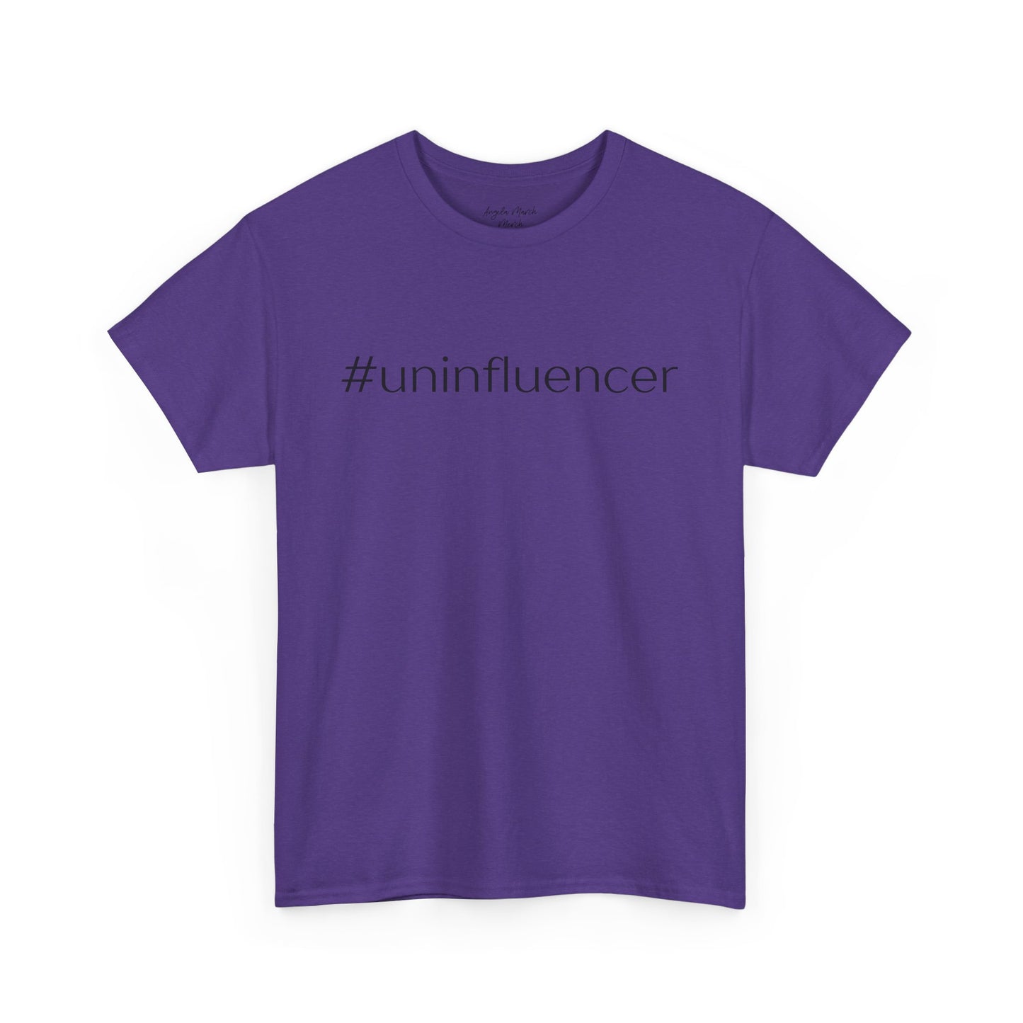 #Uninfluencer Unisex Cotton Tee – Trendy and Comfortable Casual Wear