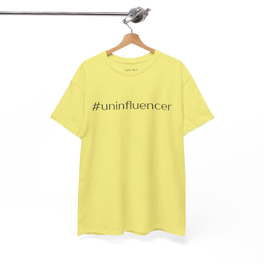 #Uninfluencer Unisex Cotton Tee – Trendy and Comfortable Casual Wear