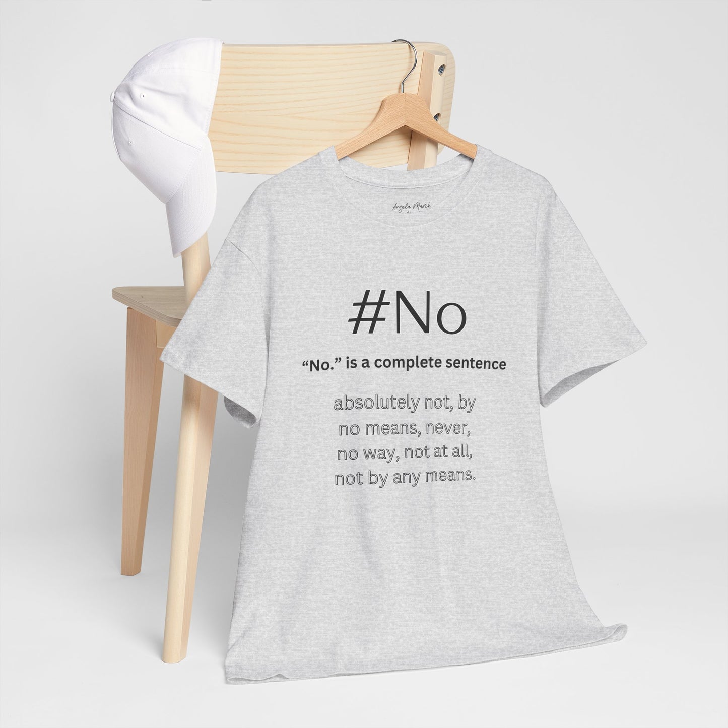 #No Unisex Soft Cotton Tee