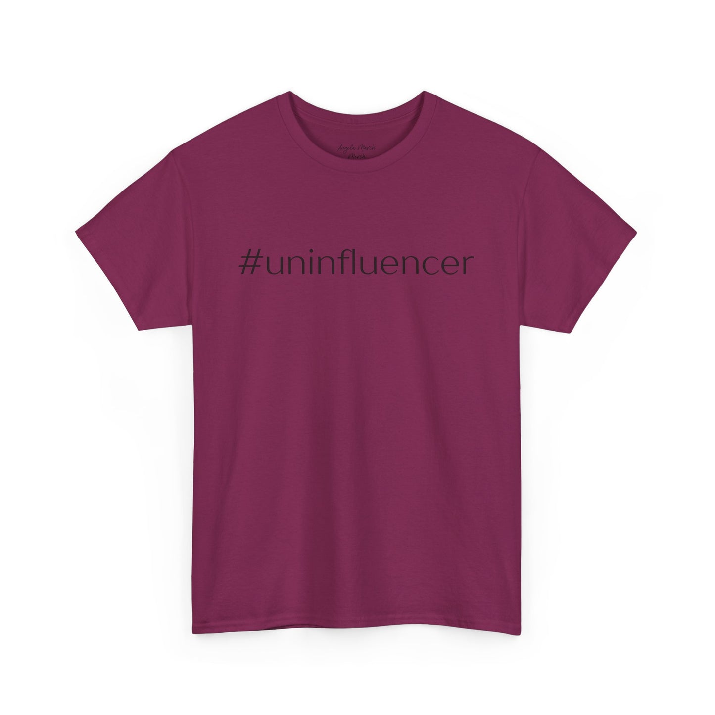 #Uninfluencer Unisex Cotton Tee – Trendy and Comfortable Casual Wear