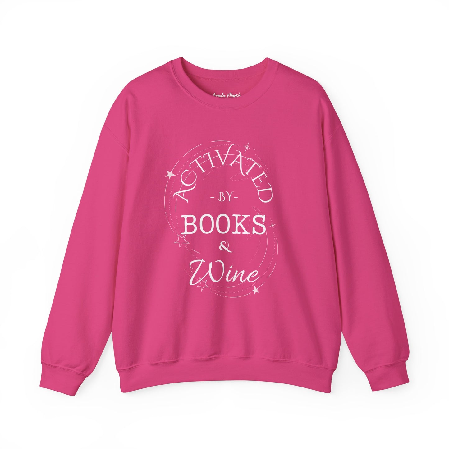 The Original Activated by Books and Wine Sweat Shirt Unisex Heavy Blend™ Crewneck Sweatshirt