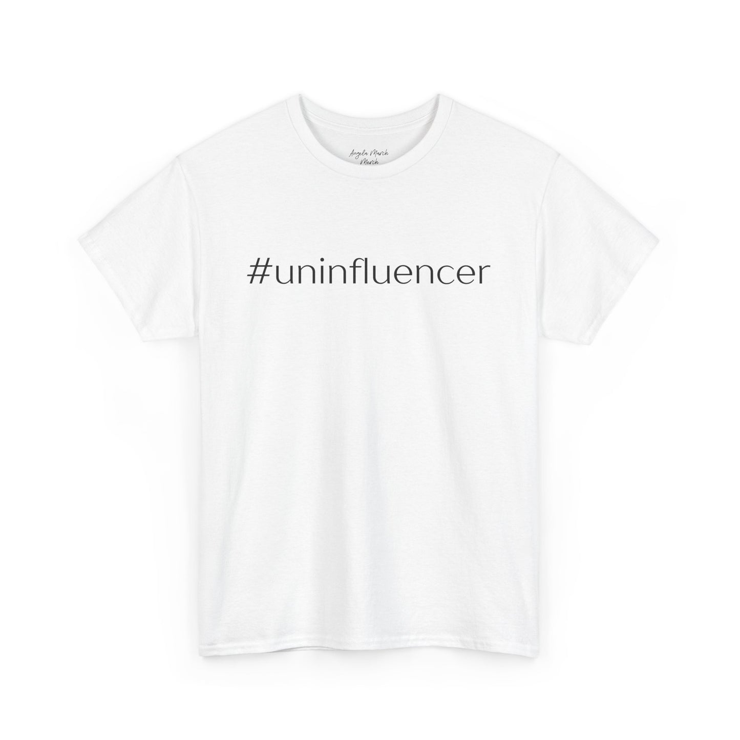 #Uninfluencer Unisex Cotton Tee – Trendy and Comfortable Casual Wear