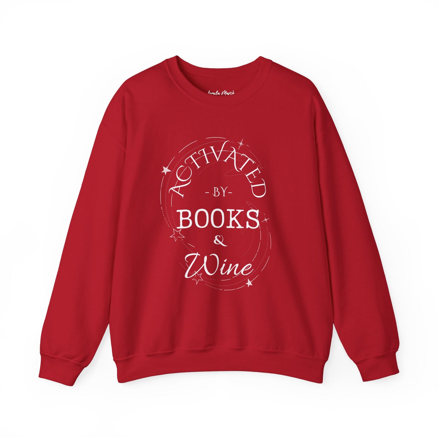 The Original Activated by Books and Wine Sweat Shirt Unisex Heavy Blend™ Crewneck Sweatshirt