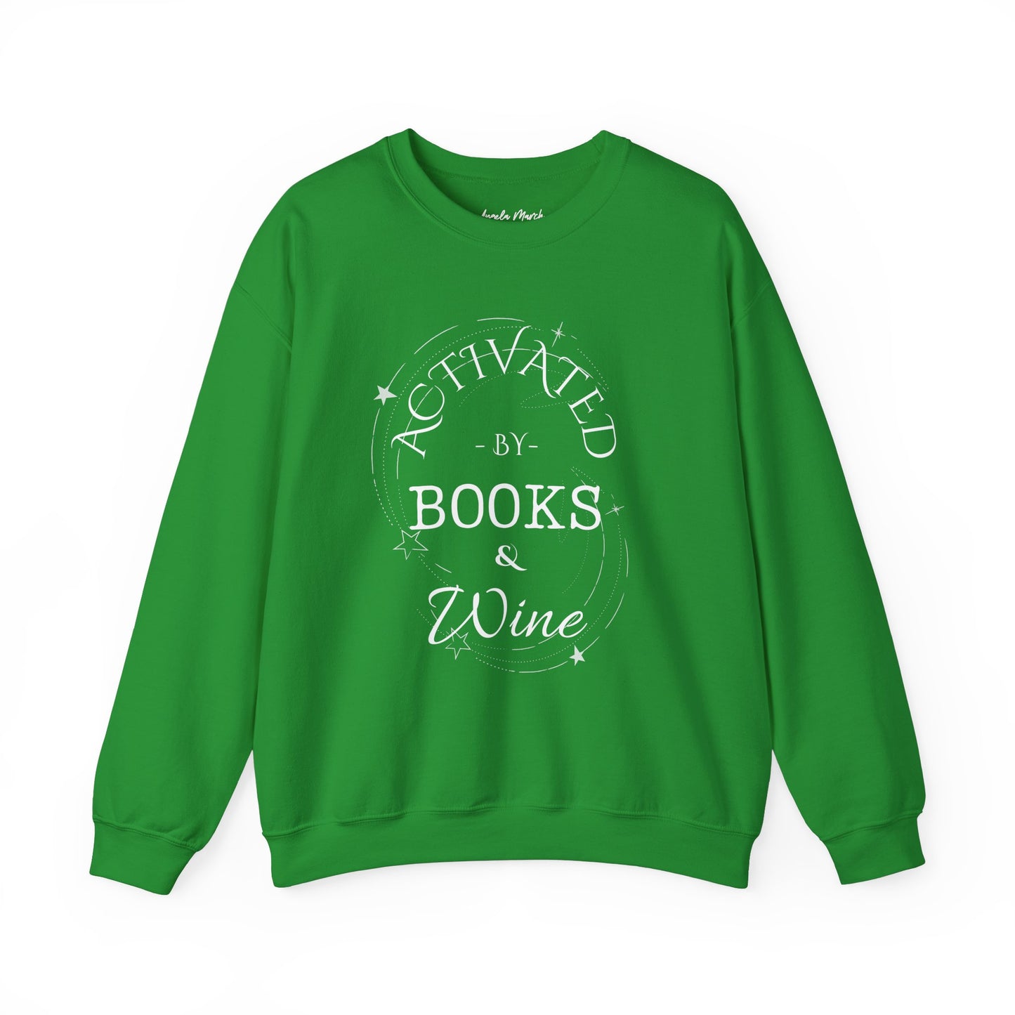 The Original Activated by Books and Wine Sweat Shirt Unisex Heavy Blend™ Crewneck Sweatshirt