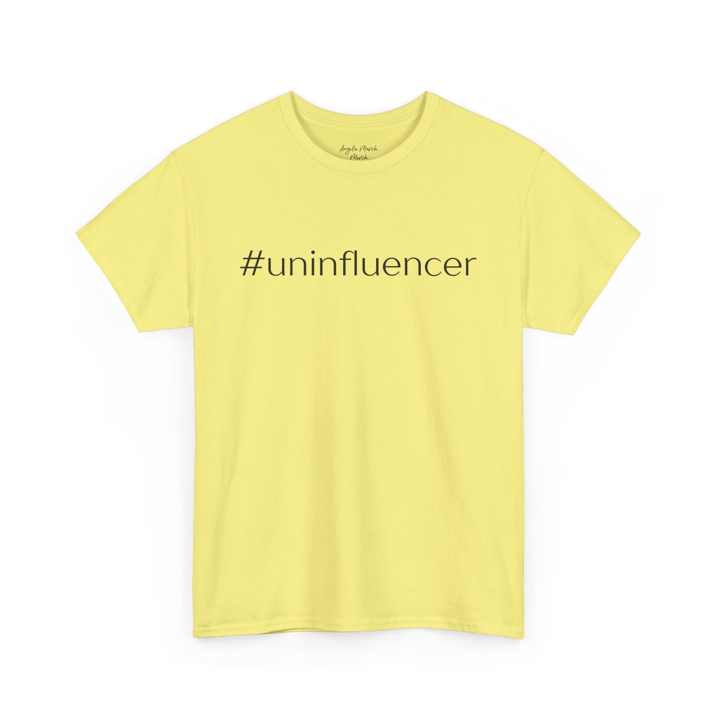 #Uninfluencer Unisex Cotton Tee – Trendy and Comfortable Casual Wear