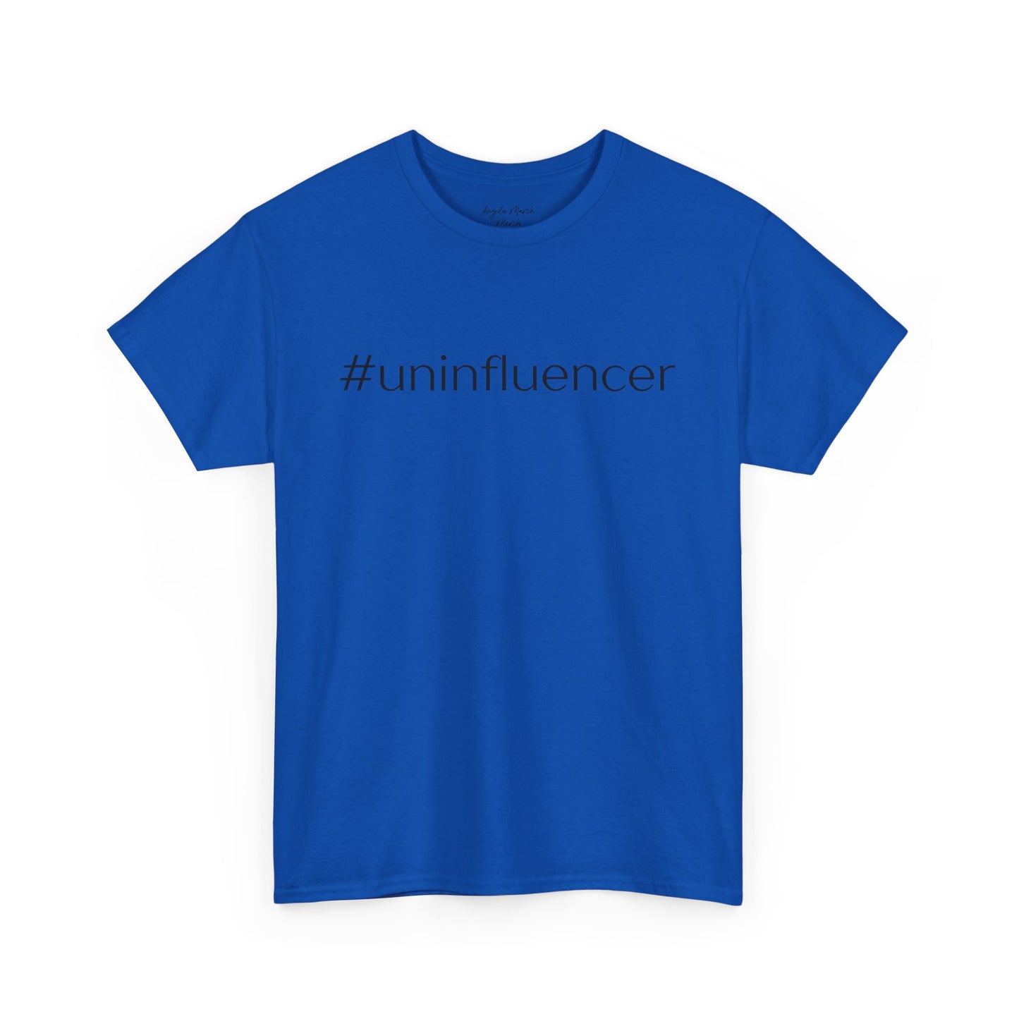 #Uninfluencer Unisex Cotton Tee – Trendy and Comfortable Casual Wear